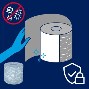 Toalettpapír kistekercses Adv.(3065) / 6.