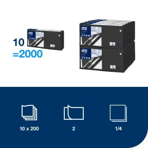 Szalvéta Lunch 1/4 hajtás / 3.