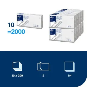 Szalvéta Lunch 1/4 hajtás / 4.