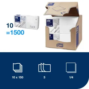 Szalvéta Lunch 1/4 hajtás / 4.