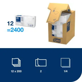 Szalvéta Koktél 1/4 hajtás / 3.