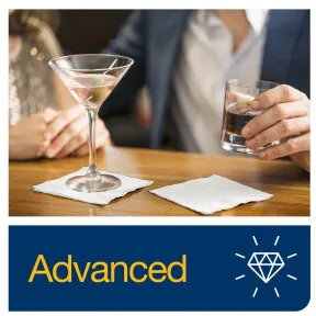 Szalvéta Koktél 1/4 hajtás / 4.