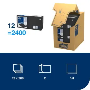 Szalvéta Koktél 1/4 hajtás / 3.