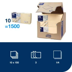 Szalvéta Lunch 1/4 hajtás / 3.