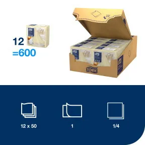 Szalvéta Dinner Linstyle Premium 1/4 / 3.