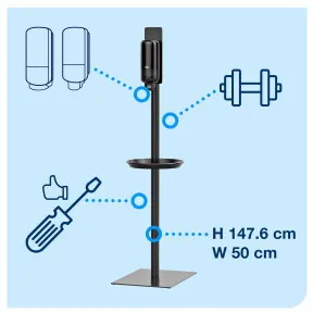 Higiéniai állvány 1 adagólónak ÚJ! / 2.