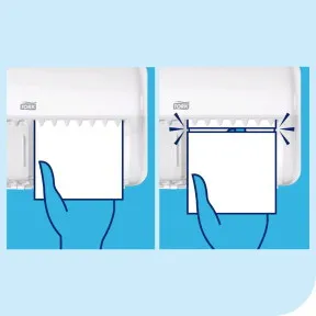 Toalettpapír adagoló kistek.