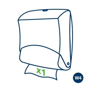 Kéztörlo adagoló hajtogat. türk/feh. / 4.