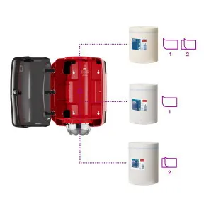 Kéztörlo adagoló Belsomag  piros/fek / 2.