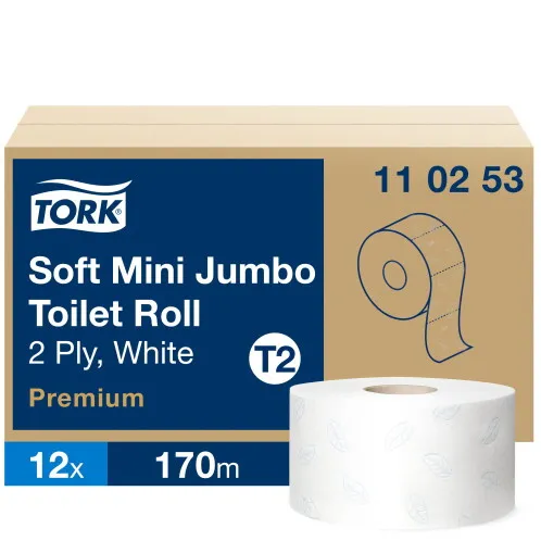 Toalettpapír tekercs Prem.mini jumbo