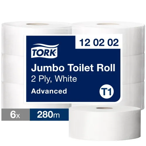 Toalettpapír tekercses Adv.Jumbo